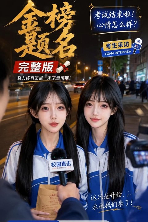 金榜题名海报